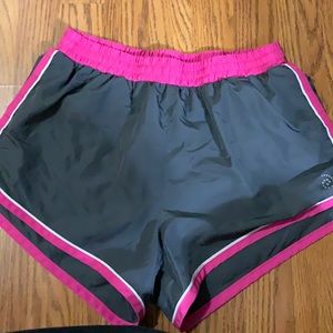 Gray and Pink Athletic Shorts
